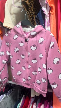 Hello Kitty Pink Zip-Up Hoodie