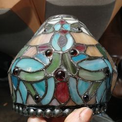 Dale Tiffany Ceiling Lamp Antique Roadshow Edition Stained Glass Shade Fixture