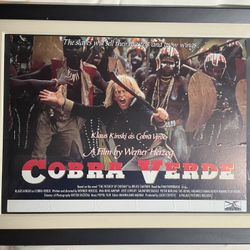 Man Cave Par Excellence - Large Cobra Verde Poster - 1987 Klaus Kinski & Werner Herzog