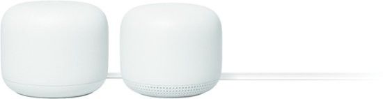 Google Nest Wifi - Mesh Router and 1 point with Google Assistant - 2 pack - Snow

