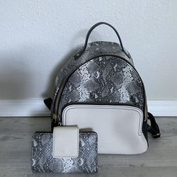 Women’s Backpack And Wallet 