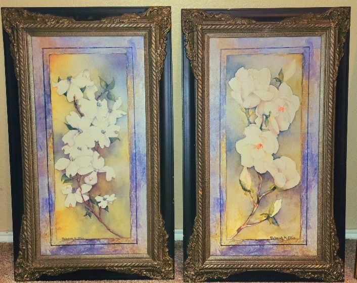 Magnolia In Platinum (x2) Signed By Deborah K Ellis