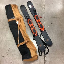 Used Nordica Fun Drive Ski Blades Trick Skis w/ Bag (Read Description)