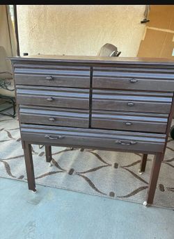 Wooden drawers on wheels
