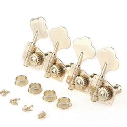 Musiclily Pro 4 In Line Open Gear Electric Bass Tuners Machine Heads