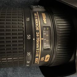 Nikon 24-70mm 1:2.8E ED VR (lense Only)