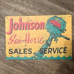 Johnson Outboards Vintage Style Sign 