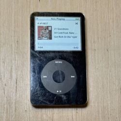 iPod Model:A1136 5thGen 60GB Blk Tested Working w/Charg-6827 Songs Read Info Blw  