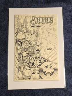 AVENGERS VOL 2 HEROES REBORN B&W ASHCAN PREVIEW 1996 NM LIEFELD YAEP