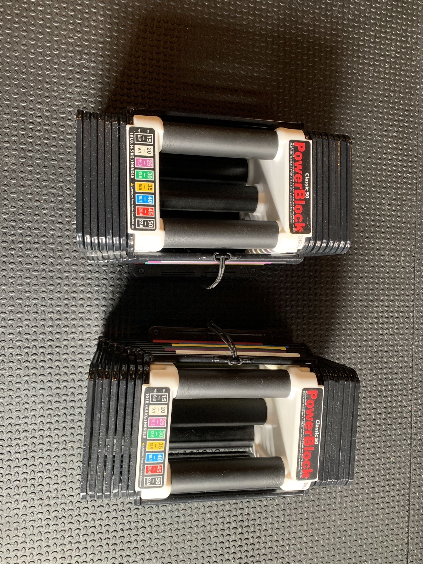 Powerblock Classic 50 Pair Of Adjustable Dumbbells (10-50lbs)