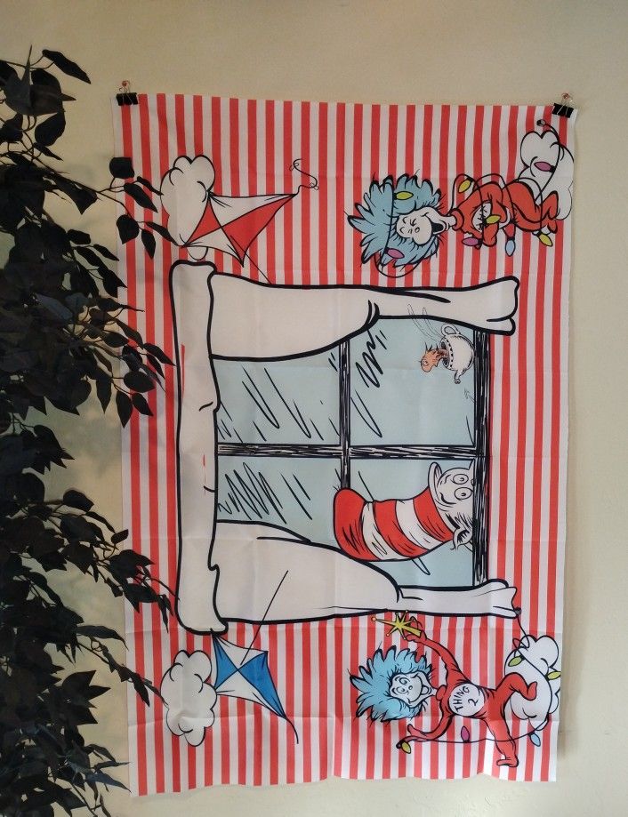 The cat in the Hat 3x5Ft Banner