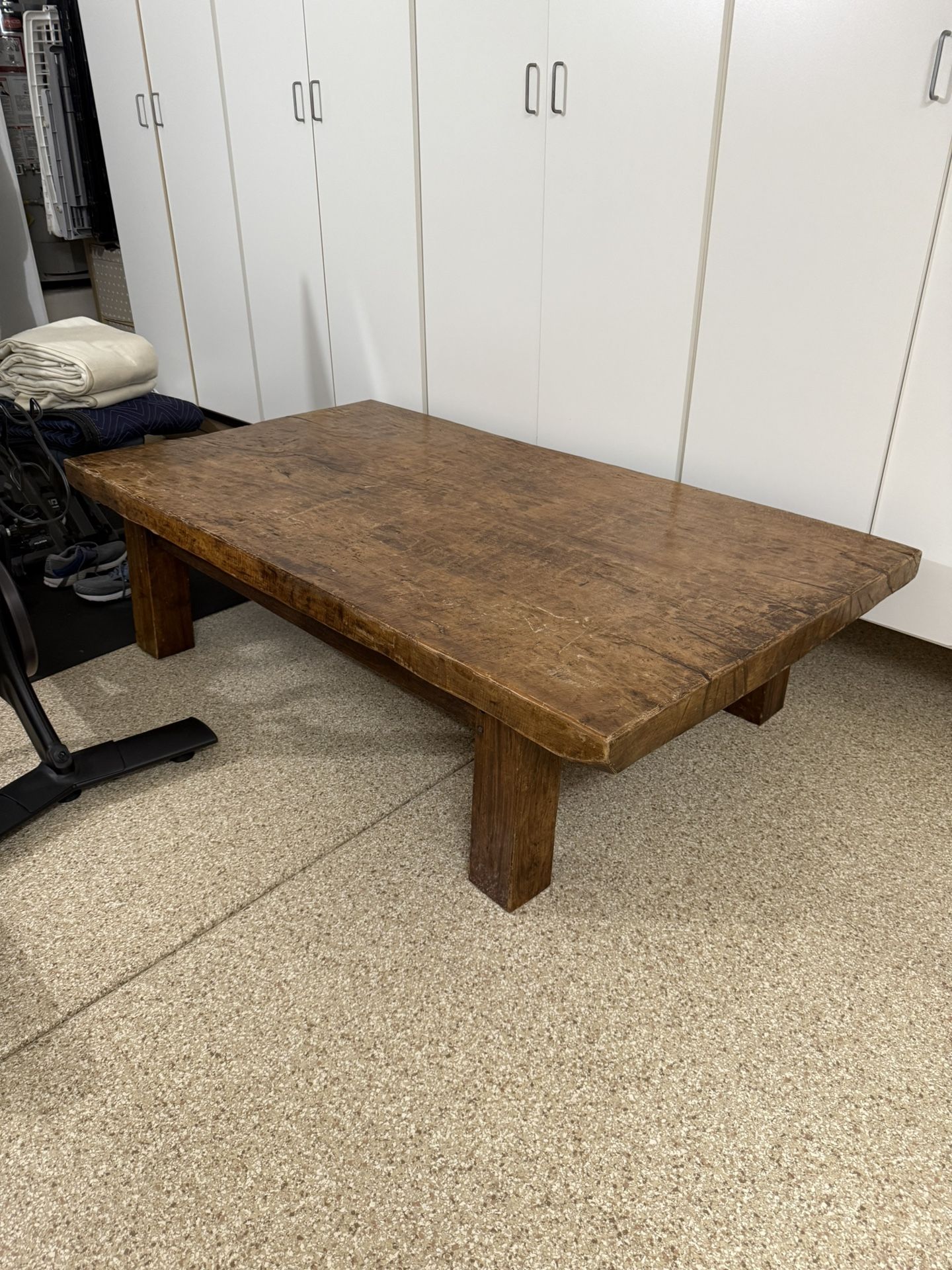 Large Wood Slab Coffee Table
