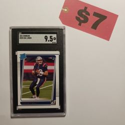 2021 Donruss Rated Rookie Mac Jones #255 Card SGC 9.5 MT+