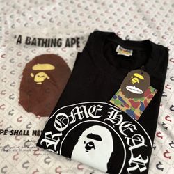 Chrome Of Hearts Bape Shirt