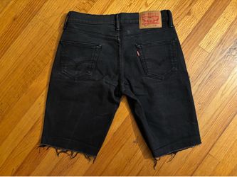 Men’s Levi's 511 Jorts Black Washed Size 30x20