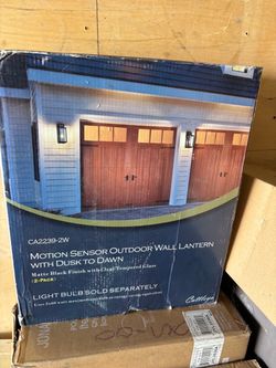 Cattleya Motion Sensor Outdoor Wall Lantern 2-Pack