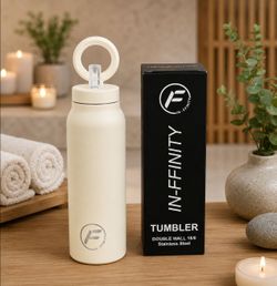 24 oz Insulated Tumbler – Keeps Drinks Hot & Cold – Available Cream – 1 Pack