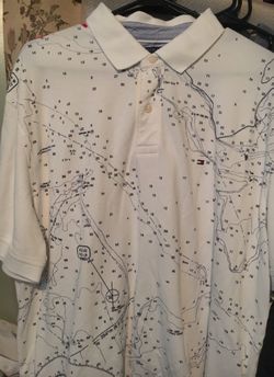 Tommy Hilfiger Map Shirt. Men’s XXL