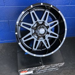 20x9.5 6x139 6x135 GLOSS BLACK NEGATIVE