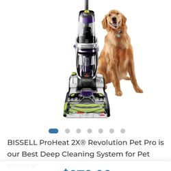 BISSELL Vacuum cleaner ProHeat 2X® Revolution Pet Pro is our Best Deep Cleaning System for Pet Messes!*