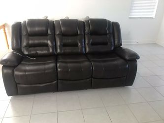Recliner Leather Sofa
