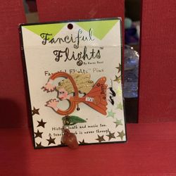 Vintage Fanciful Flights Teacher Pin
