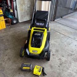 RYOBI 40V HP Brushless 20 in. Cordless Electric Battery Walk Behind Self-Propelled Mower with 6.0 Ah Battery and Charger 