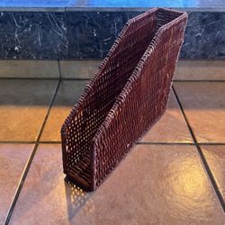 Wicker Desk Organizer 