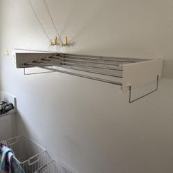 BRAND NEW: Wall Mounted Drying Rack, Laundry Clothes Drying Rack Foldable, Collapsible Hanger