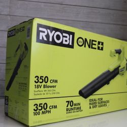 Ryobi ONE+ 18V Cordless Leaf Blower – 350 CFM Tool Only