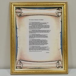 “The “The Greatest Salesman in the World” Framed Print