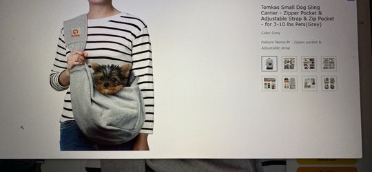 Tomkas Small Dog Sling Carrier