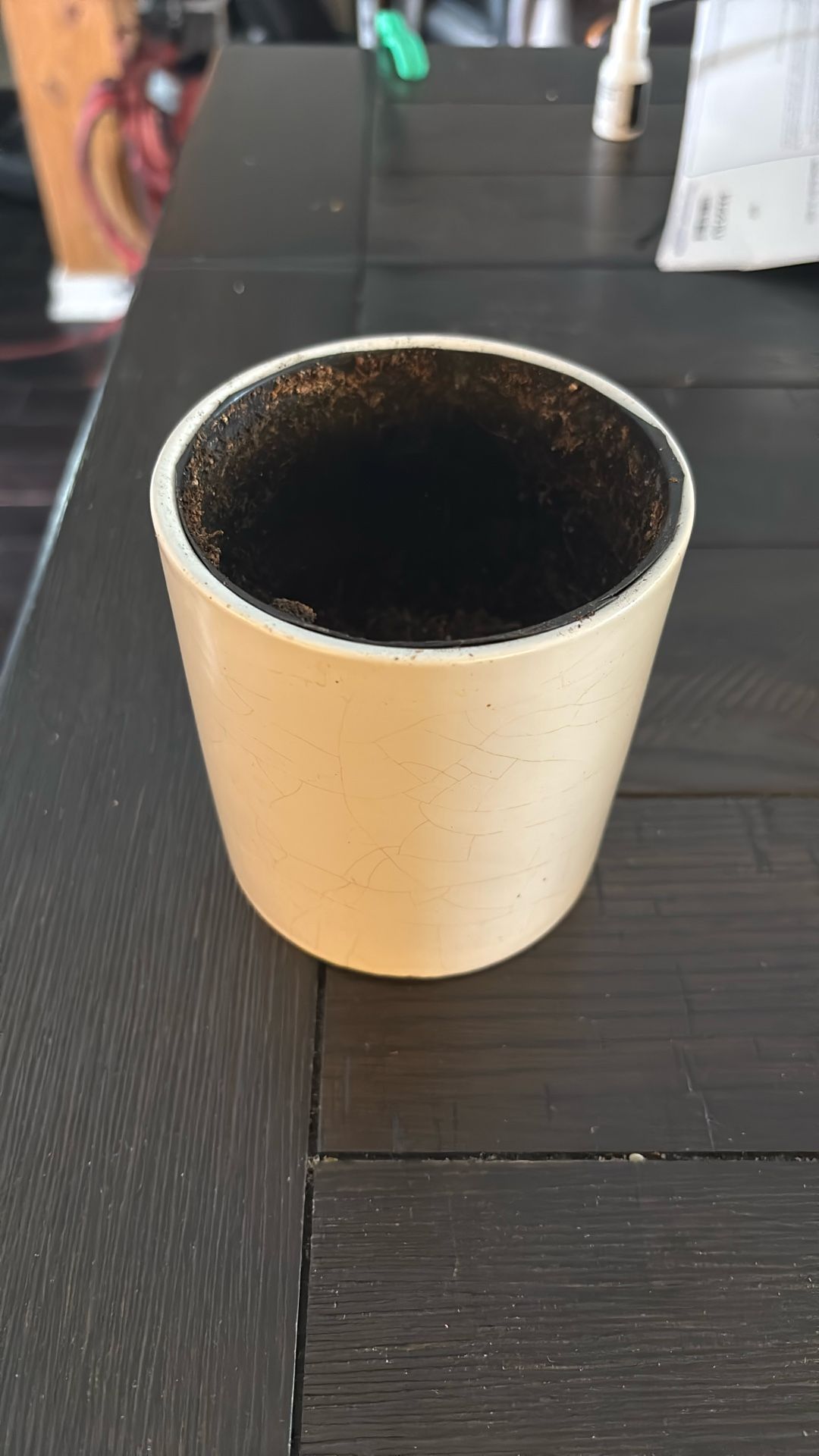 Small White Pot for Plant