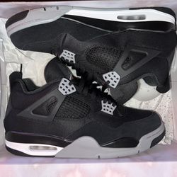 Black Canvas Jordan Retro 4 Size 11 Men’s 