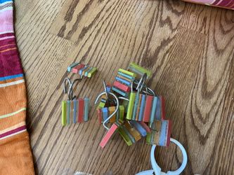 Shower curtain hooks