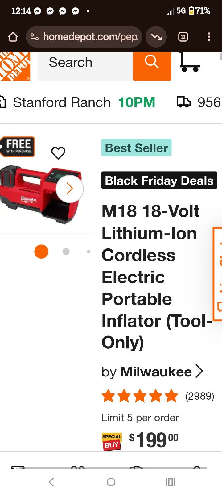 Millwalkee A WeM18 Cordless Air Compressor 