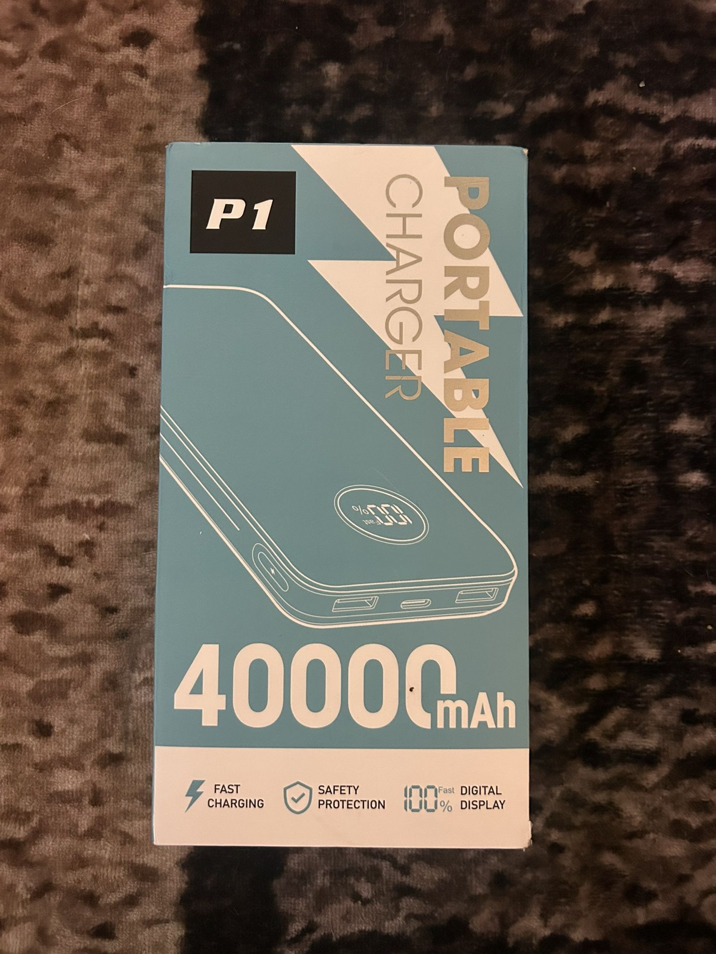 40,000mAh Portable Power Bank – Fast Charging, Digital Display