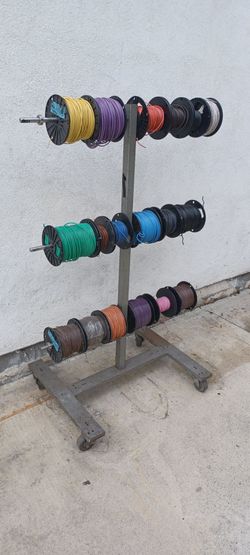ELECTRICAL  COPPER  WIRE  CABLE  10 GA  -  12 GA  -  14 GA  WHIT  ROLLING  DISPLAY