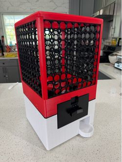 Desktop GachaPop Gachapon 3D printed Vending Machine – Stackable Token-Operated – Mystery Toy Vendor for Game Stores, Conventions & Prize