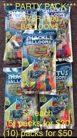 Bunch-O-Balloons 100 Balloons Per Pack PARTY PACK!!!