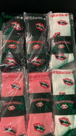 Chrome heart socks