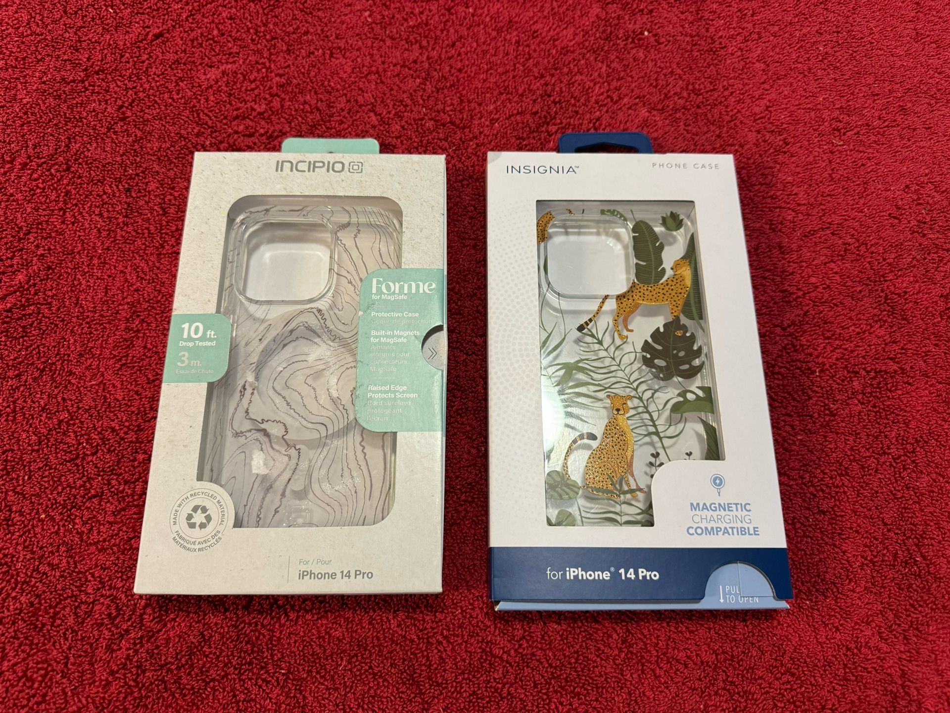 CA. 2 CASES FOR IPHONE 14 PRO. NOT USED. $10.00 FOR BOTH. 