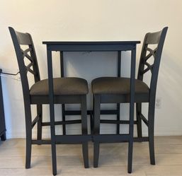 Set of Table & Two Chairs - Bar Height