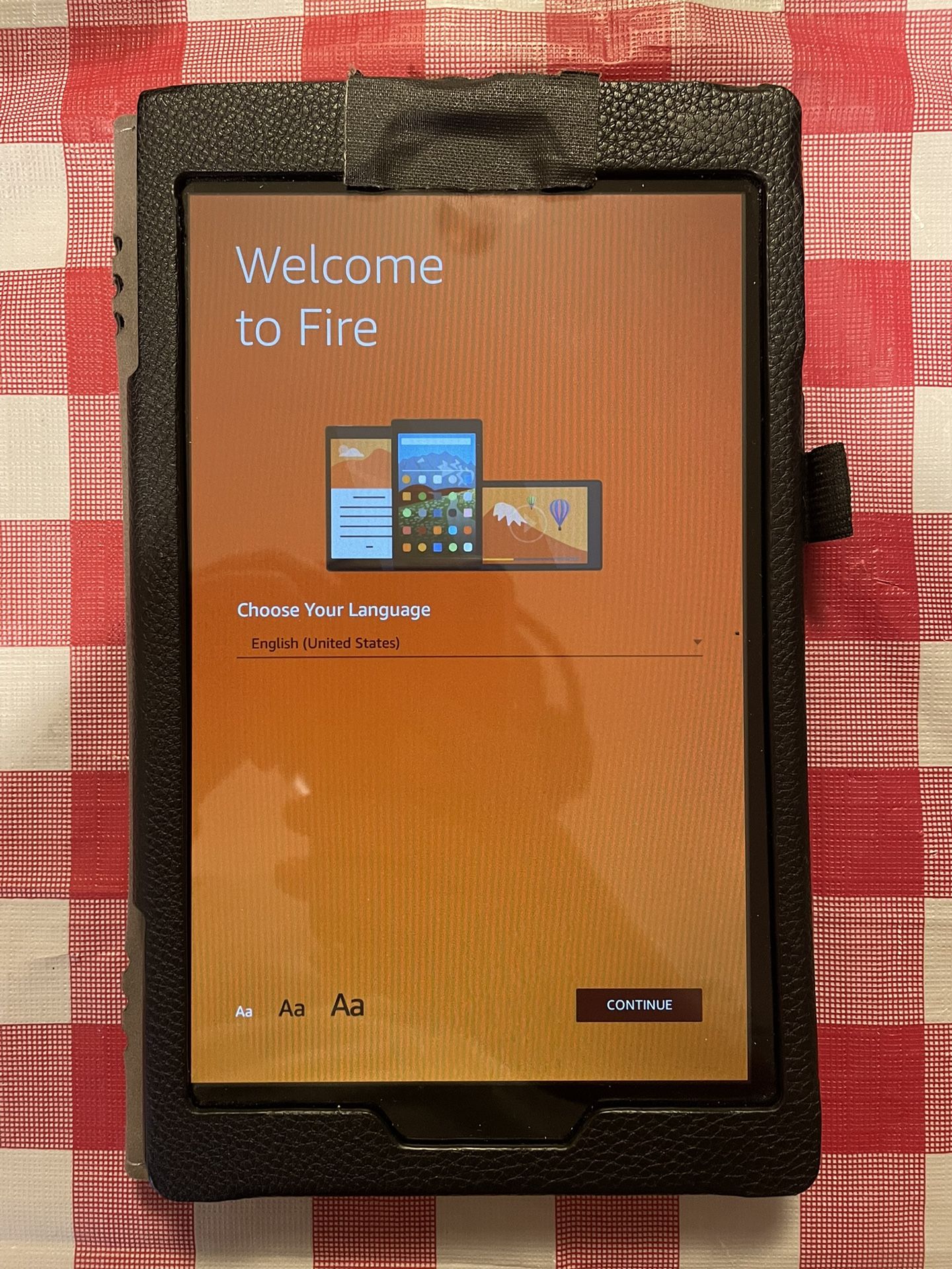 Kindle Fire 8 32 GB With Case & Mel Robbins Autograph