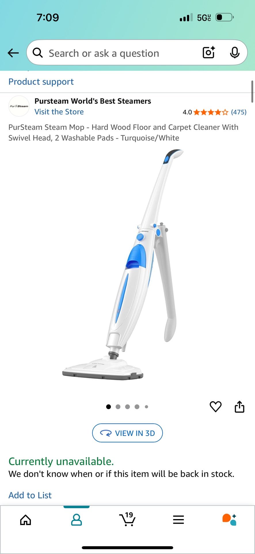 Pursteam Steam Mop