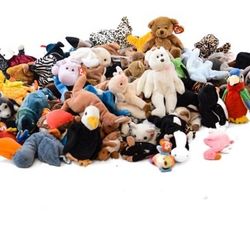 70+Retired Beanie Babies. Light Wear To Excellent Condition.