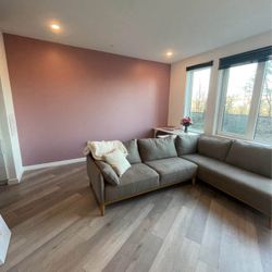 Jollene 2-Piece Fabric Sectional – Good Condition 