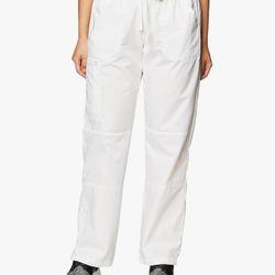 Women White Scrub Pant Size 4x New With Tags