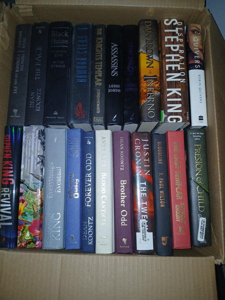 25 HARDCOVER BOOKS/30 PAPERBACKS ALL FOR $25