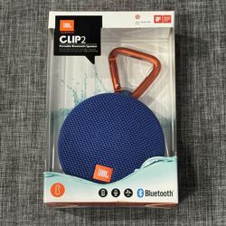 JBL Clip 2 Portable Bluetooth Speaker - Blue